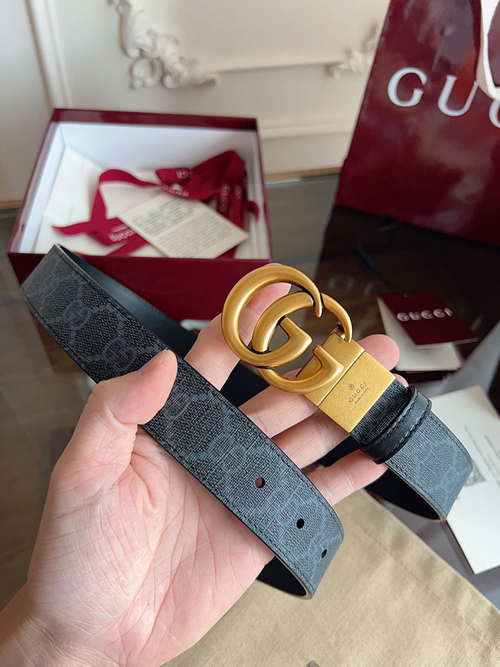 グッチ アウトレット店舗 GUCCI Gバックル 30mm GGスプリームキャンバス レディースベルト 2702044 グッチ ベルト レディース リバーシブル - 画像 (5)