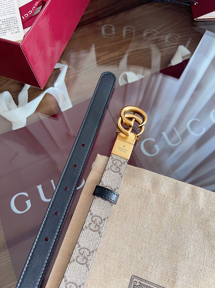 グッチ アウトレット店舗 GUCCI Gバックル 20mm GGスプリームキャンバス レディースベルト 2702045 グッチ ベルト レディース サイズ - 画像 (9)