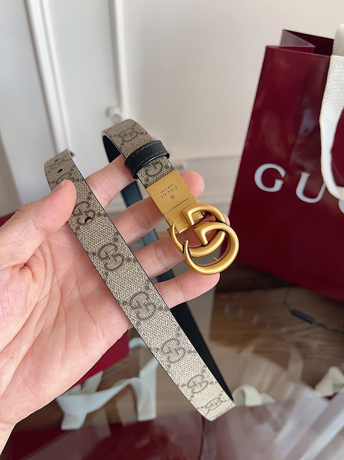 グッチ アウトレット店舗 GUCCI Gバックル 20mm GGスプリームキャンバス レディースベルト 2702045 グッチ ベルト レディース サイズ - 画像 (6)