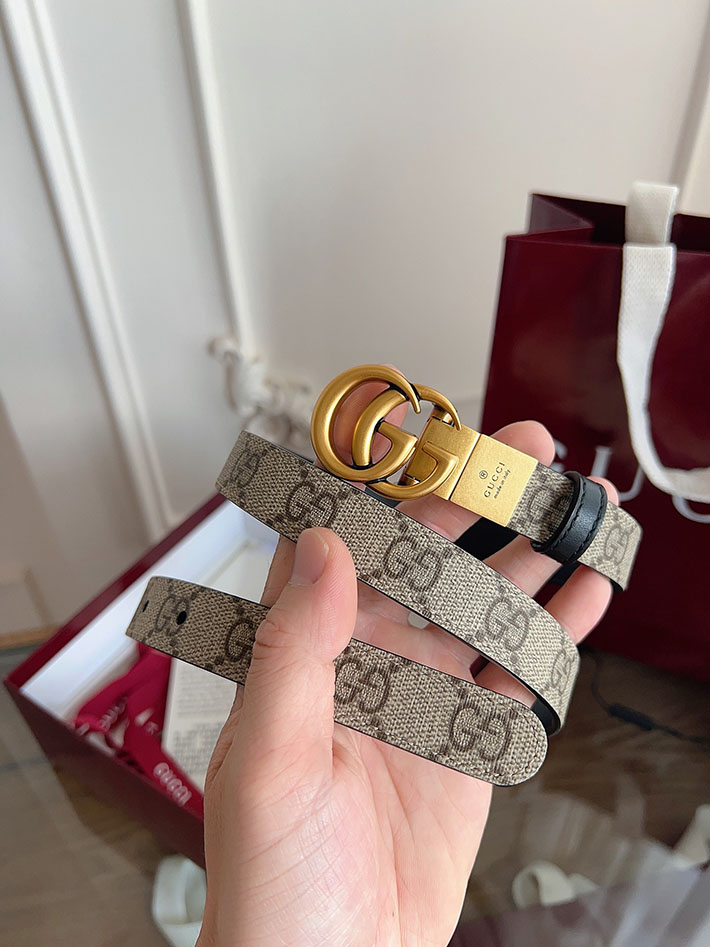 グッチ アウトレット店舗 GUCCI Gバックル 20mm GGスプリームキャンバス レディースベルト 2702045 グッチ ベルト レディース サイズ - 画像 (5)