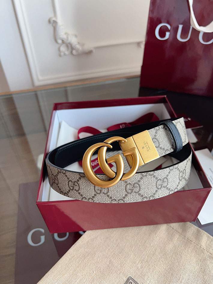 グッチ アウトレット店舗 GUCCI Gバックル 30mm GGスプリームキャンバス レディースベルト 2702046 GUCCI ベルト レディース - 画像 (6)