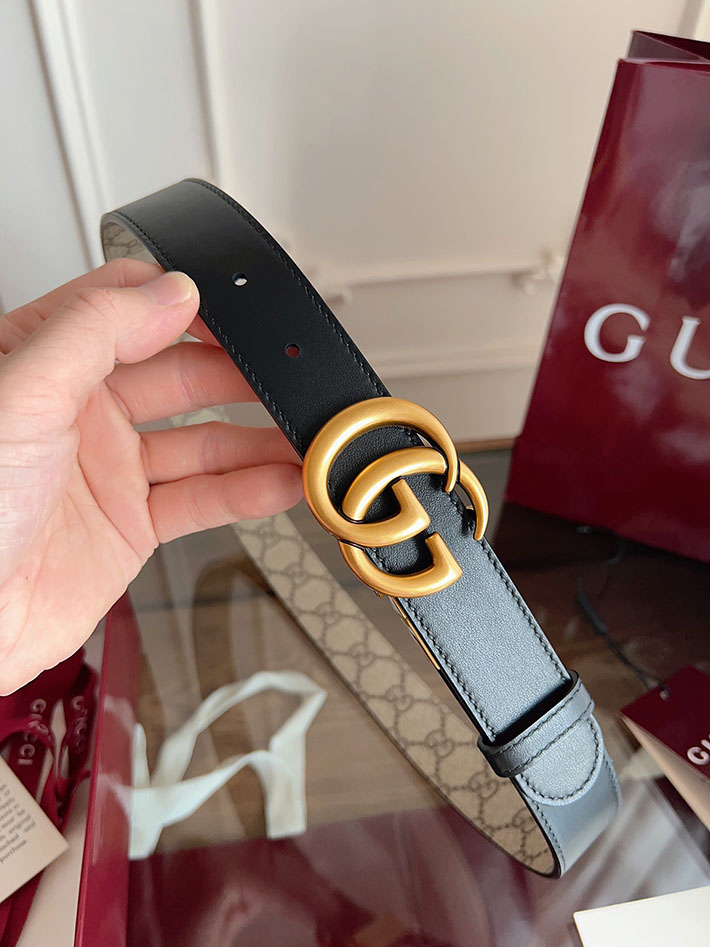 グッチ アウトレット店舗 GUCCI Gバックル 30mm GGスプリームキャンバス レディースベルト 2702046 GUCCI ベルト レディース - 画像 (2)