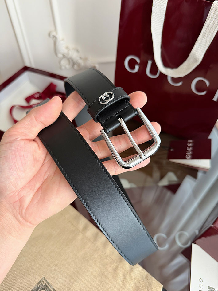 グッチ アウトレット店舗 GUCCI 35mm インターロッキングG ディテール付き ベルト 新作 2702049 グッチ ベルト アウトレット 価格 - 画像 (7)