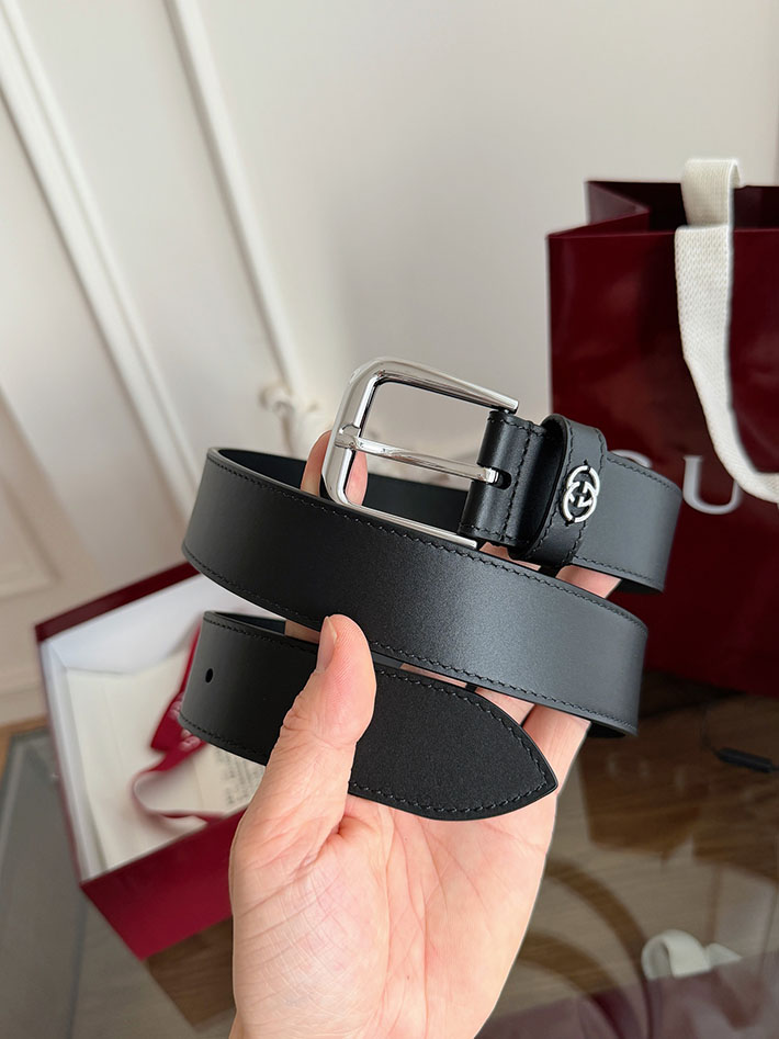 グッチ アウトレット店舗 GUCCI 35mm インターロッキングG ディテール付き ベルト 新作 2702049 グッチ ベルト アウトレット 価格 - 画像 (4)
