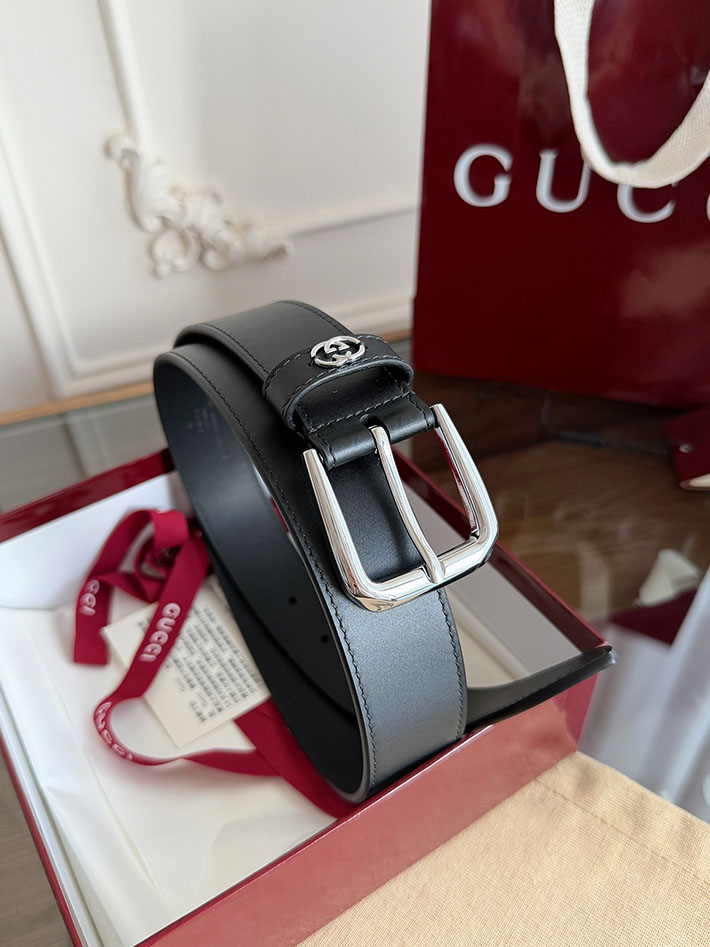 グッチ アウトレット店舗 GUCCI 35mm インターロッキングG ディテール付き ベルト 新作 2702049 グッチ ベルト アウトレット 価格 - 画像 (2)