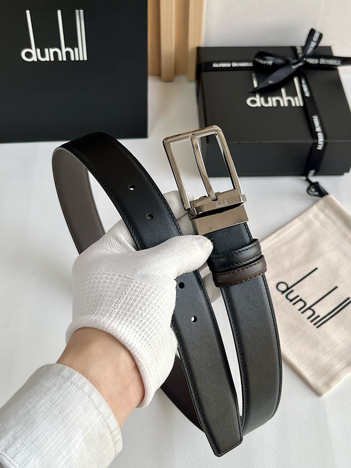 ダンヒル アウトレット 店舗 dunhill リバーシブル ベルト メンズ 男性 紳士 ビジネス おしゃれ 本革 2702054 ダンヒル ベルト ダサい - 画像 (4)