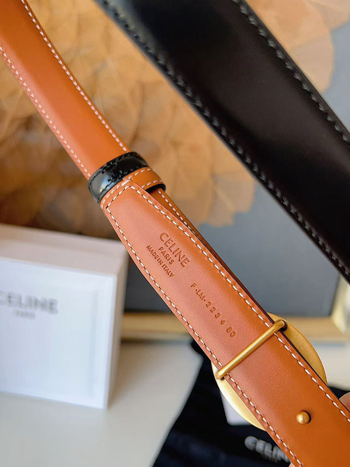 セリーヌ アウトレット店舗 CELINE ベルト リバーシブル ミディアム 25mm アリックス 2702063 レディース セリーヌ ベルト アウトレット - 画像 (5)