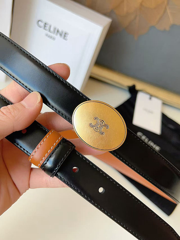 セリーヌ アウトレット店舗 CELINE ベルト リバーシブル ミディアム 25mm アリックス 2702063 レディース セリーヌ ベルト アウトレット - 画像 (2)