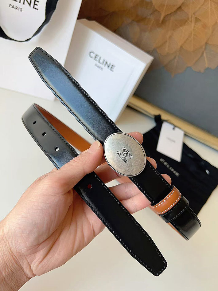 セリーヌ アウトレット店舗 CELINE レディース ベルト リバーシブル ミディアム 25mm アリックス 2702064 セリーヌ ベルト アウトレット - 画像 (5)
