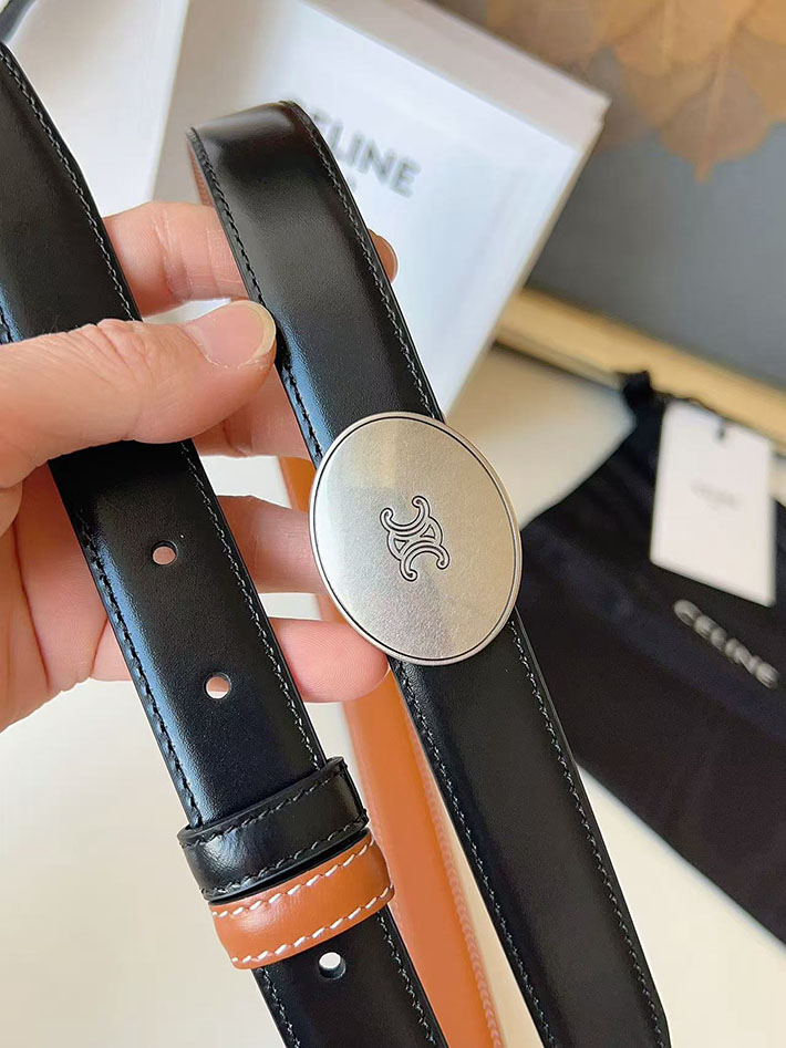 セリーヌ アウトレット店舗 CELINE レディース ベルト リバーシブル ミディアム 25mm アリックス 2702064 セリーヌ ベルト アウトレット - 画像 (3)