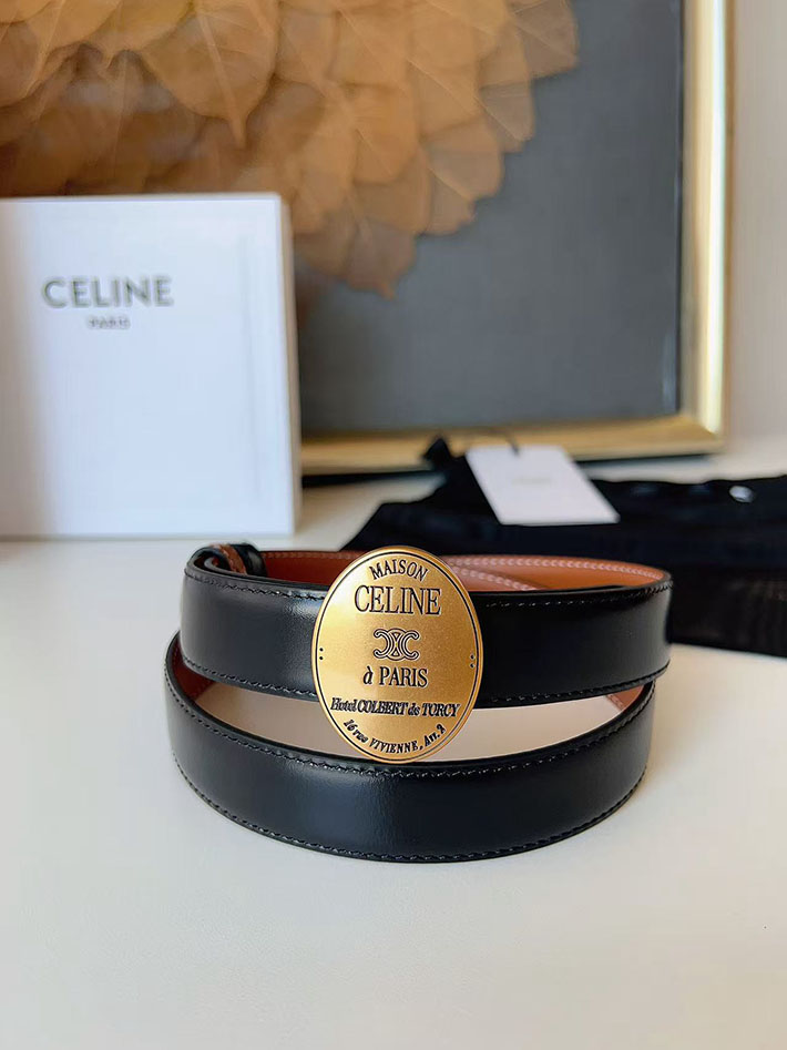 セリーヌ アウトレット店舗 CELINE レディース ベルト リバーシブル ミディアム 25mm アリックス 2702065 セリーヌ ベルト リバーシブル - 画像 (6)