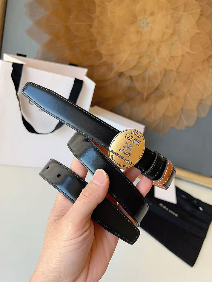 セリーヌ アウトレット店舗 CELINE レディース ベルト リバーシブル ミディアム 25mm アリックス 2702065 セリーヌ ベルト リバーシブル - 画像 (5)