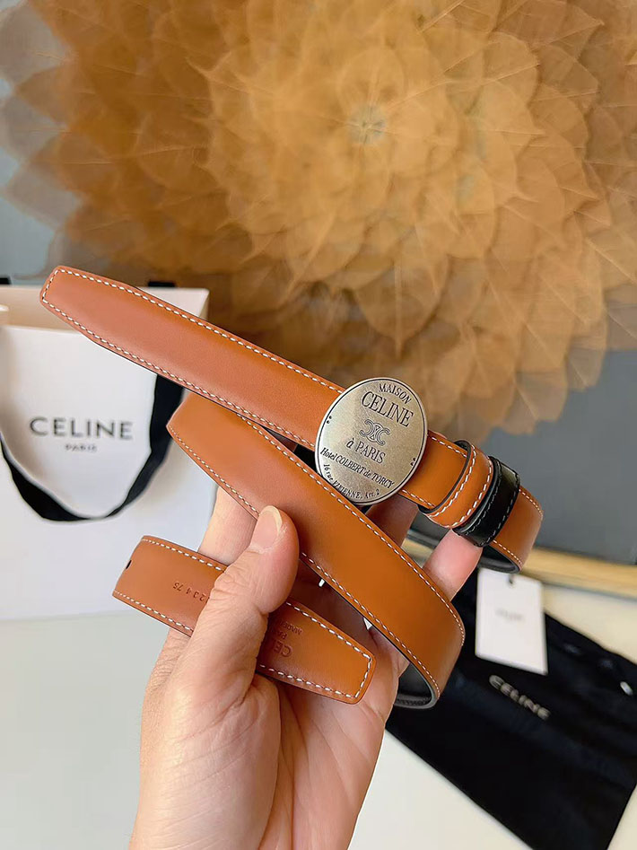 セリーヌ アウトレット店舗 CELINE レディース ベルト リバーシブル ミディアム 25mm アリックス 2702066 セリーヌ ベルト トリオンフ - 画像 (5)
