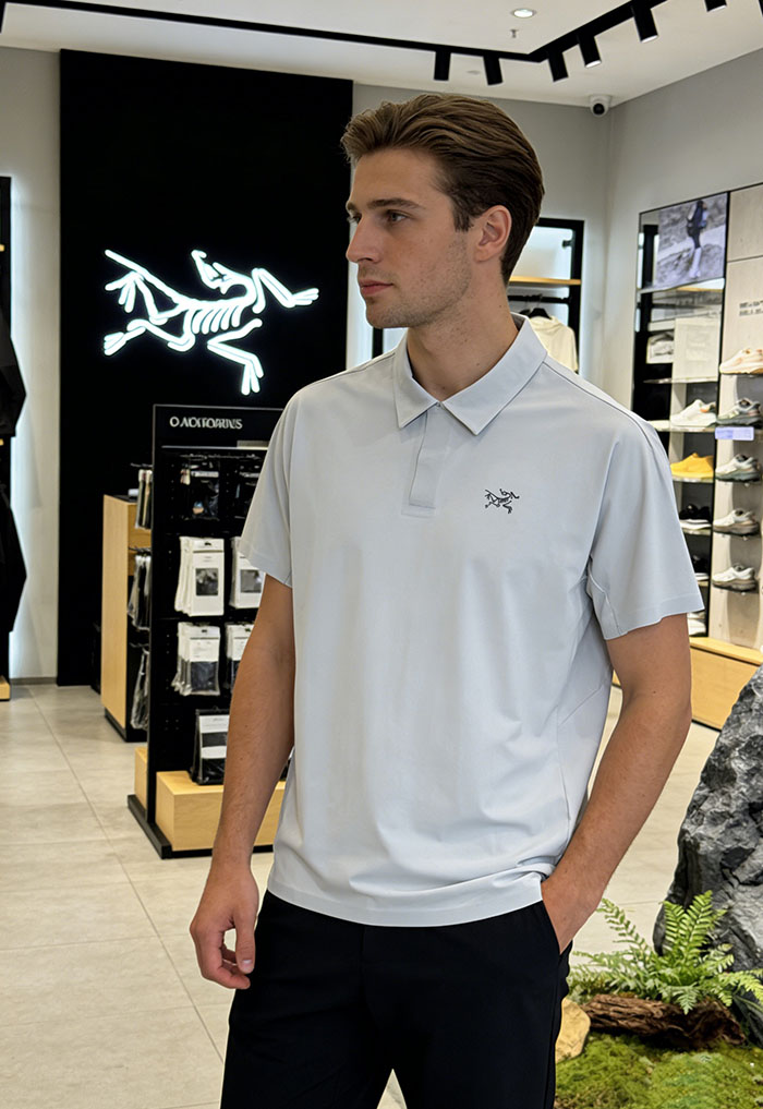 アークテリクス 服 コピー 人気店 ARC'TERYX 26ssメンズ ビジネスカジュアル 速乾ポロシャツ JP2525(010676)アークテリクス ポロシャツ メンズ - 画像 (4)