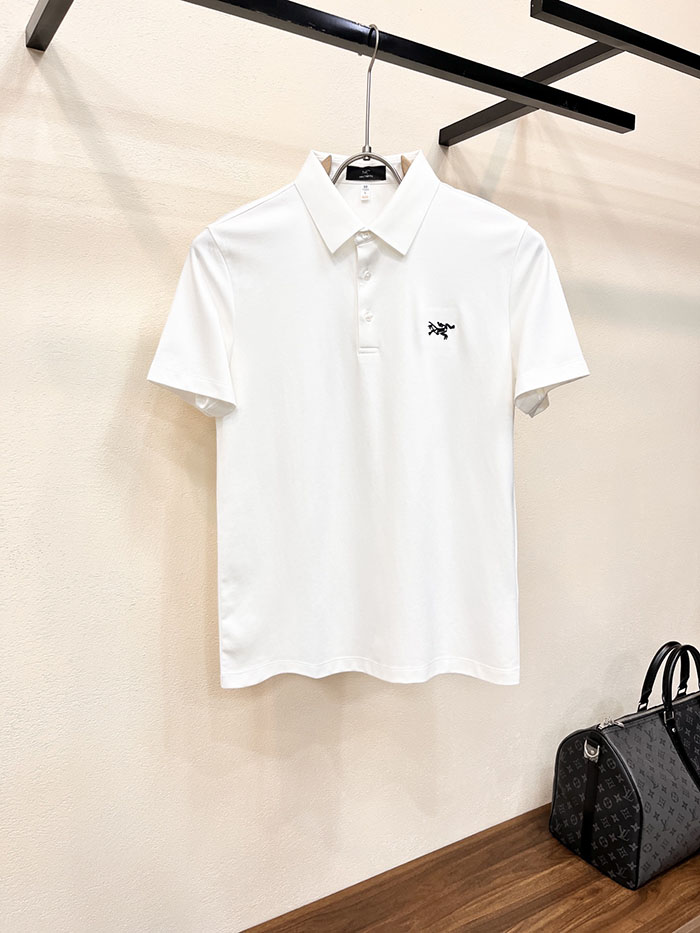 アークテリクス 服 コピー 人気店 ARC'TERYX 2026年春夏新作メンズ 半袖ポロシャツ 刺繍ロゴデザイン JP2525(010677)アークテリクス ポロシャツ メンズ - 画像 (2)