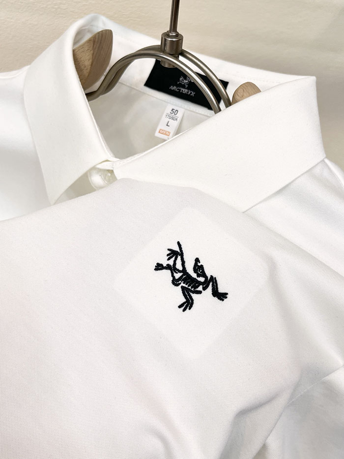 アークテリクス 服 コピー 人気店 ARC'TERYX 2026年春夏新作メンズ 半袖ポロシャツ 刺繍ロゴデザイン JP2525(010677)アークテリクス ポロシャツ メンズ - 画像 (7)