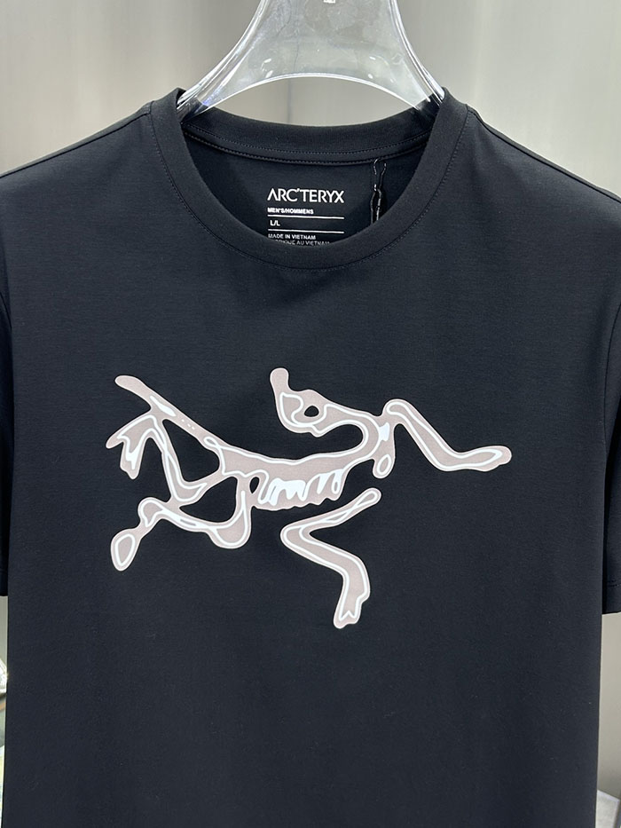 アークテリクス 服 コピー 人気店 ARC'TERYX 26SS サーマルバードプリント シルケット綿半袖Tシャツ JP2525(010679) アークテリクス Tシャツ アウトレット - 画像 (6)
