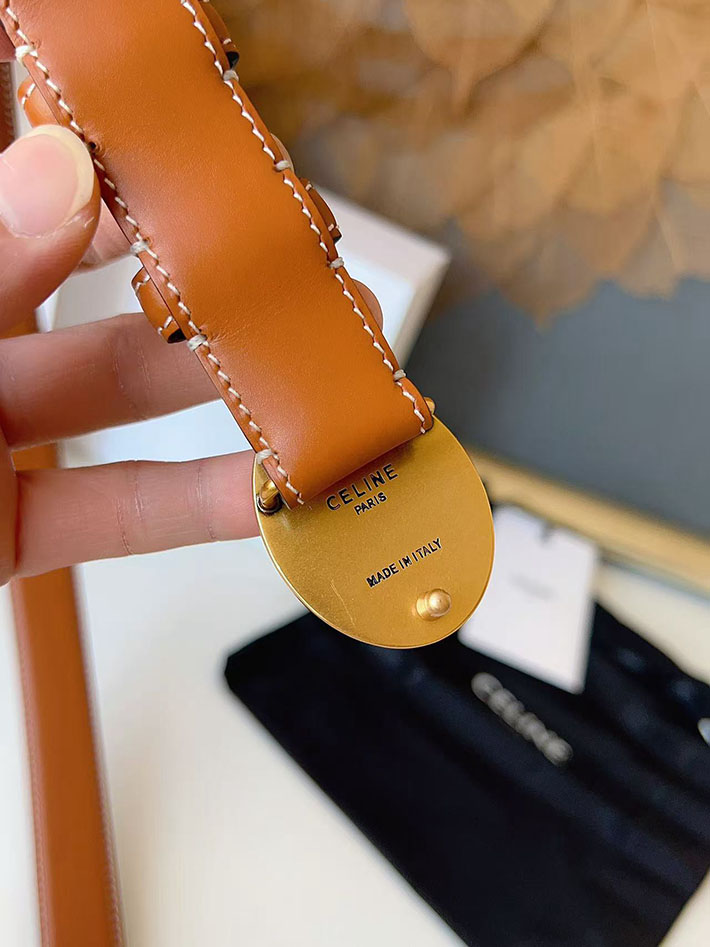 セリーヌ アウトレット店舗 CELINE レディース ベルト リバーシブル ミディアム 25mm アリックス 2702068 セリーヌ ベルト 人気 - 画像 (2)
