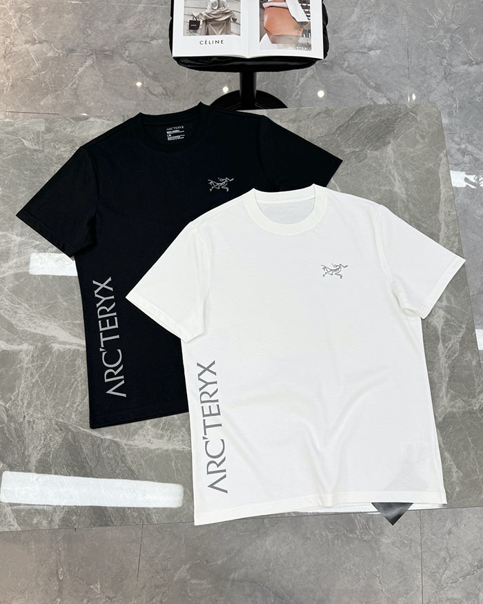 アークテリクス 服 コピー 人気店 ARC'TERYX 26SS アークテリクス ノーバン ダウンワードロゴ半袖Tシャツ JP2525(010680) アークテリクス ノーバン tシャツ - 画像 (3)