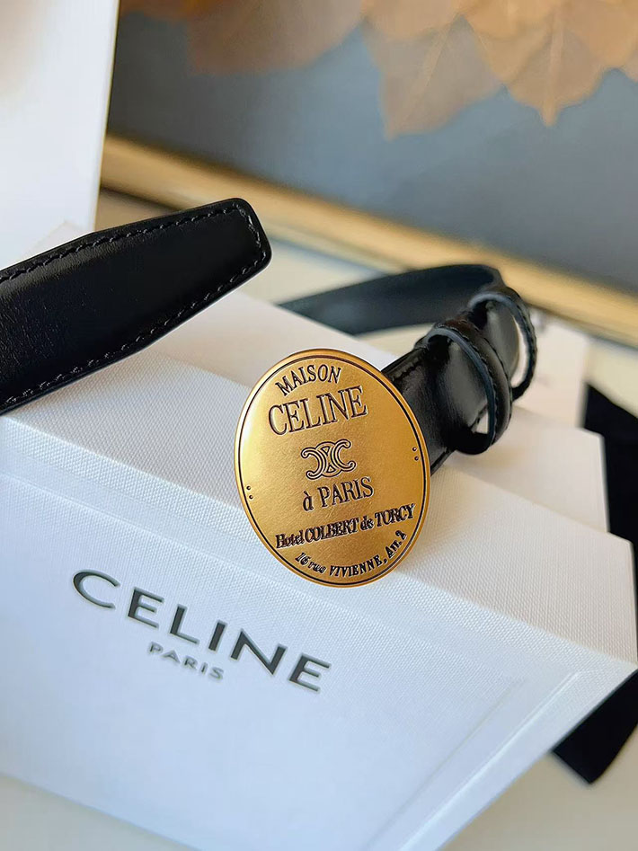 セリーヌ アウトレット店舗 CELINE レディース ベルト リバーシブル ミディアム 25mm アリックス 2702069 セリーヌ ベルト 安い - 画像 (5)