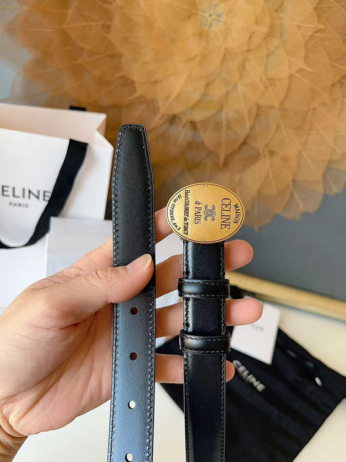 セリーヌ アウトレット店舗 CELINE レディース ベルト リバーシブル ミディアム 25mm アリックス 2702069 セリーヌ ベルト 安い - 画像 (3)