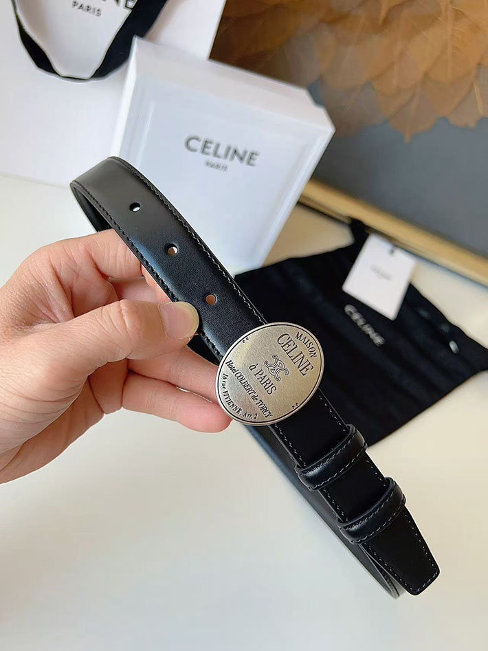 セリーヌ アウトレット店舗 CELINE レディース ベルト リバーシブル ミディアム 25mm アリックス 2702070 セリーヌ ベルト 新作 - 画像 (7)