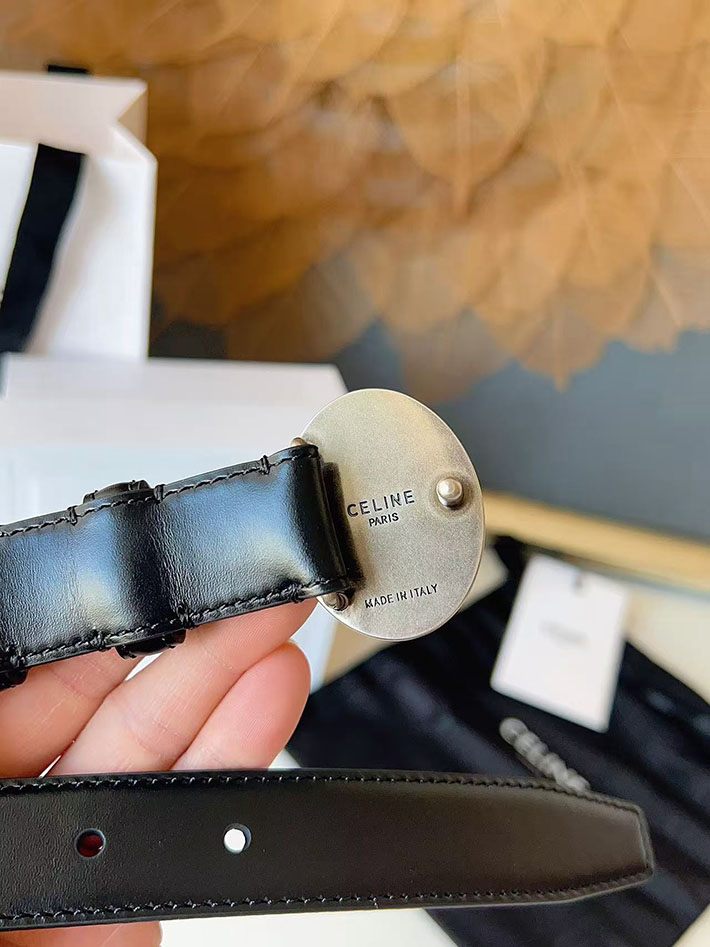 セリーヌ アウトレット店舗 CELINE レディース ベルト リバーシブル ミディアム 25mm アリックス 2702070 セリーヌ ベルト 新作 - 画像 (5)