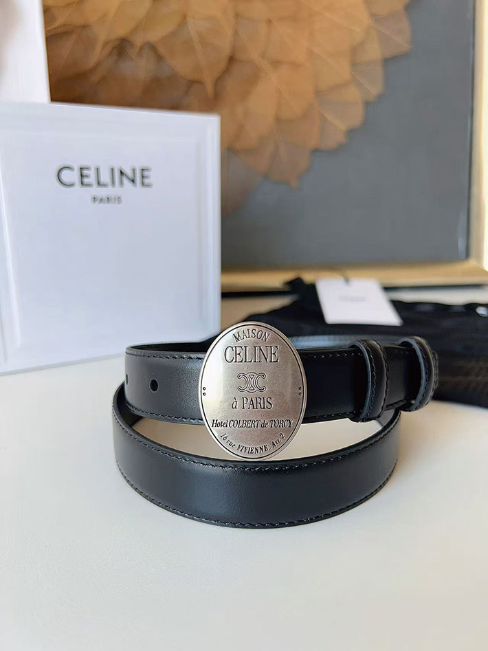 セリーヌ アウトレット店舗 CELINE レディース ベルト リバーシブル ミディアム 25mm アリックス 2702070 セリーヌ ベルト 新作 - 画像 (3)