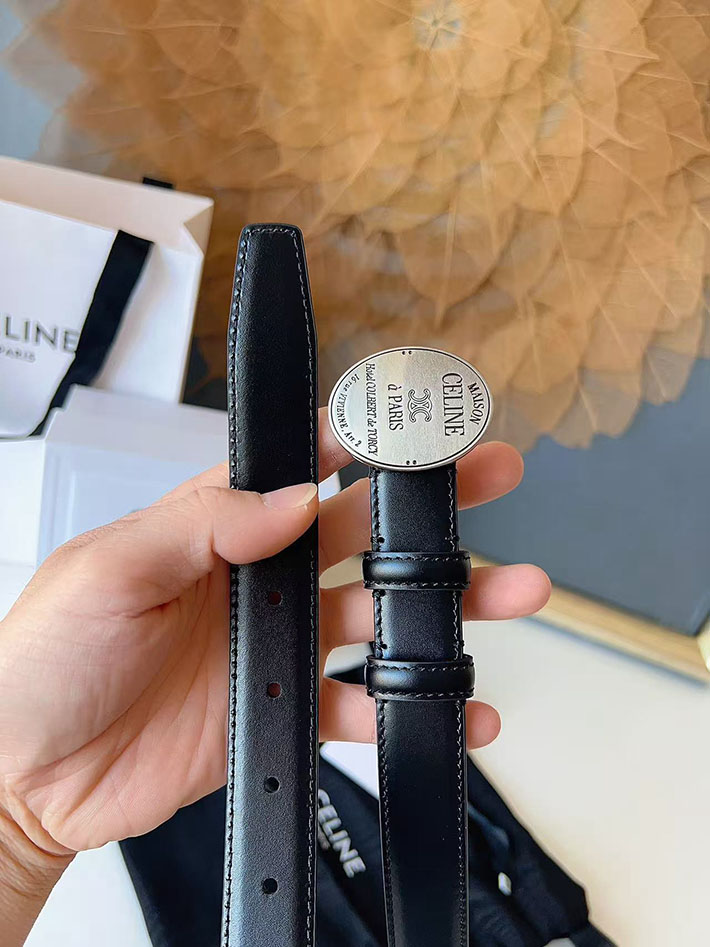 セリーヌ アウトレット店舗 CELINE レディース ベルト リバーシブル ミディアム 25mm アリックス 2702070 セリーヌ ベルト 新作 - 画像 (2)