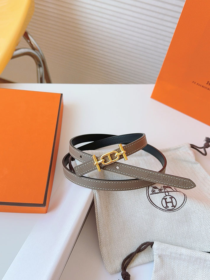 高品質エルメス レザーベルト HERMES ポップH 13mm Hバックル ベルト ヴォーエプソン/スイフト 2702078 エルメス ベルト レディース リバーシブル - 画像 (5)