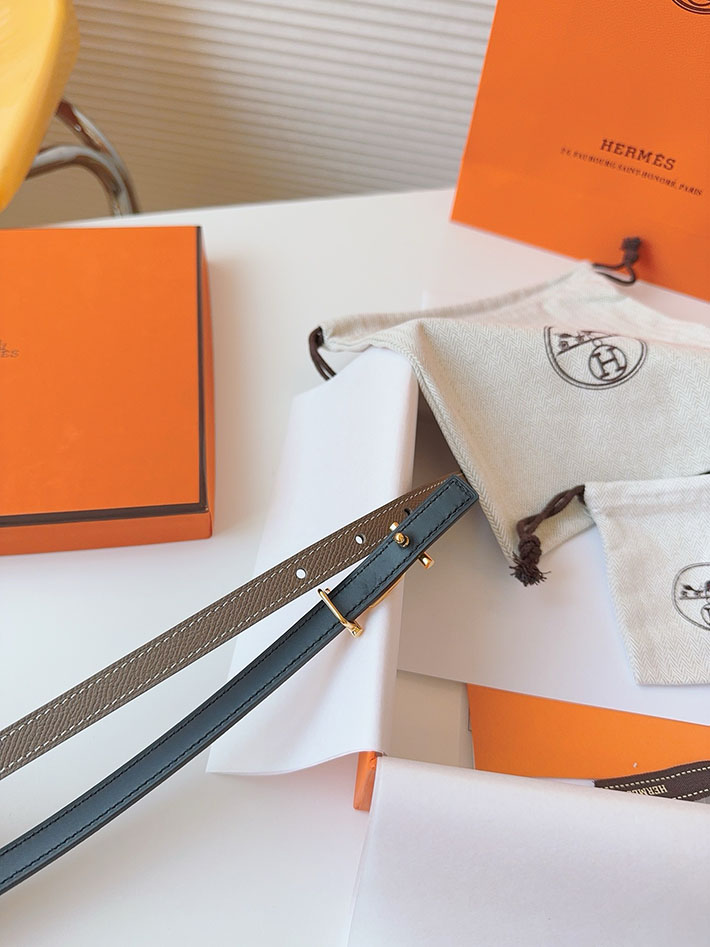 高品質エルメス レザーベルト HERMES ポップH 13mm Hバックル ベルト ヴォーエプソン/スイフト 2702078 エルメス ベルト レディース リバーシブル - 画像 (3)