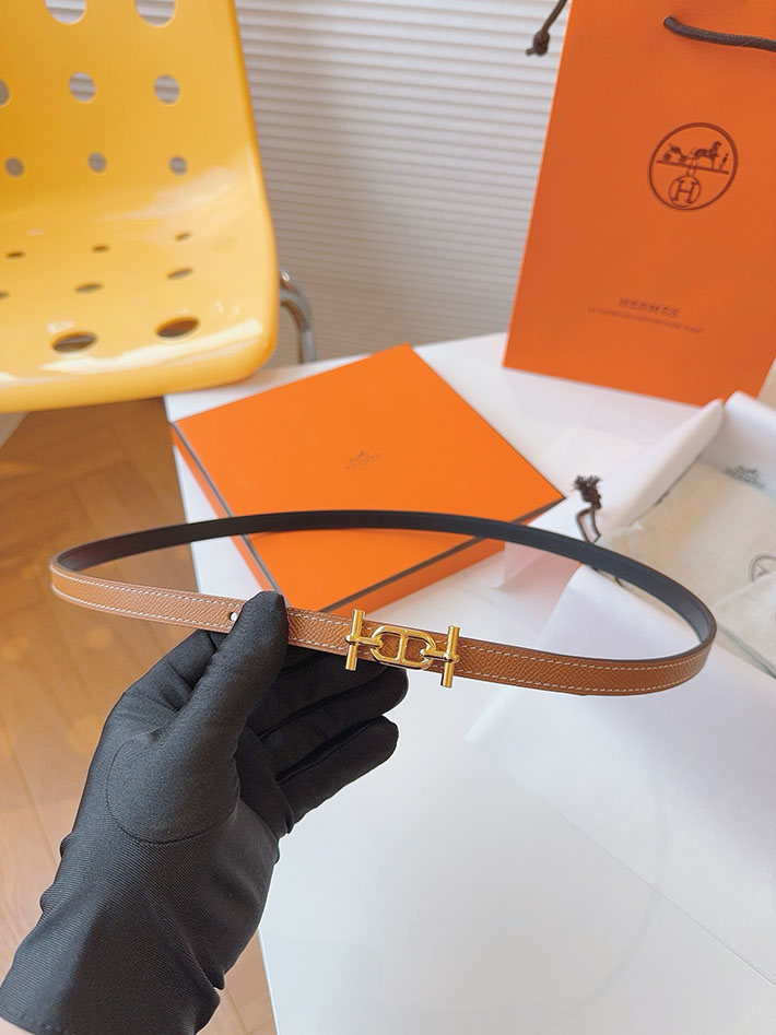 高品質エルメス レザーベルト HERMES ポップH 13mm Hバックル ベルト ヴォーエプソン/スイフト 2702080 エルメス ベルト レディース コーデ - 画像 (8)