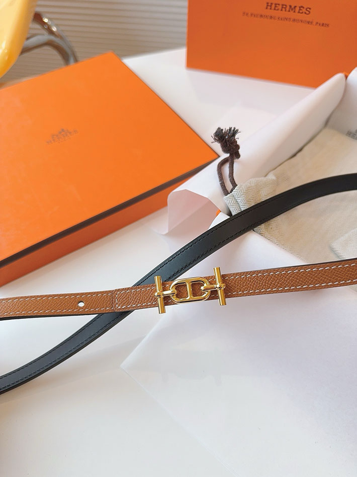 高品質エルメス レザーベルト HERMES ポップH 13mm Hバックル ベルト ヴォーエプソン/スイフト 2702080 エルメス ベルト レディース コーデ - 画像 (7)