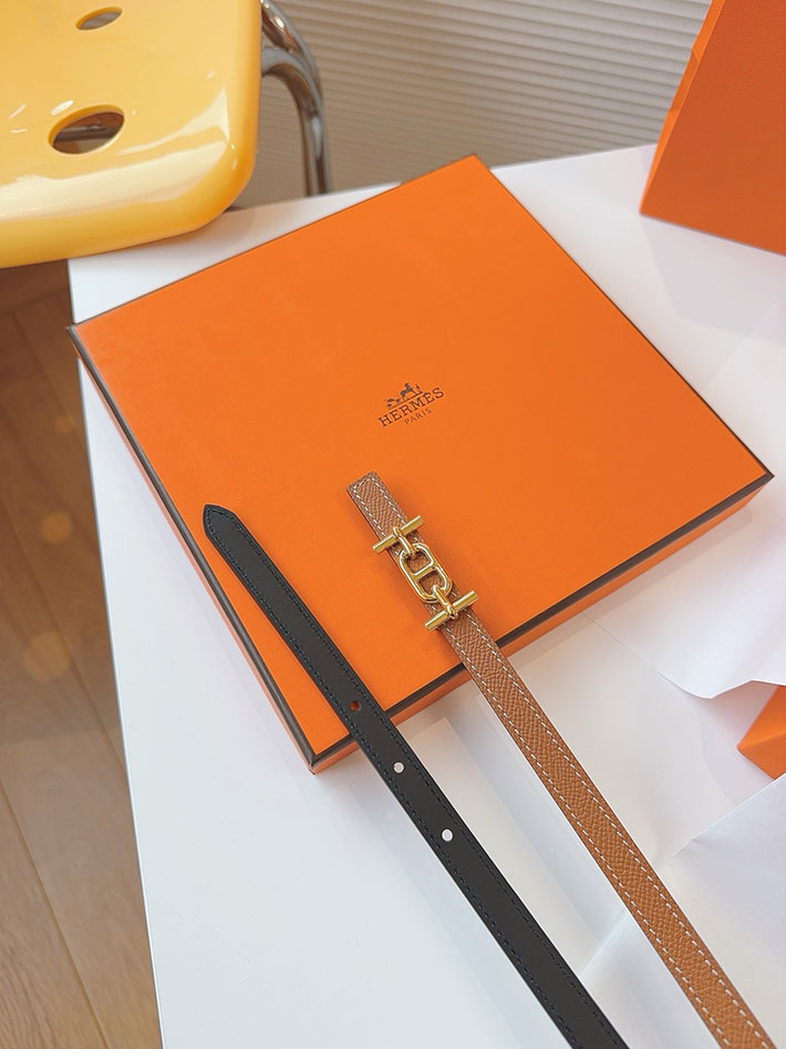 高品質エルメス レザーベルト HERMES ポップH 13mm Hバックル ベルト ヴォーエプソン/スイフト 2702080 エルメス ベルト レディース コーデ - 画像 (4)