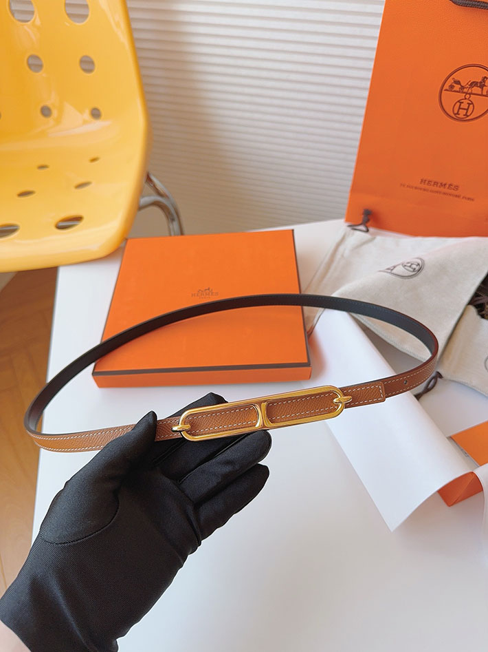 高品質エルメス レザーベルト HERMES ルリ リバーシブルレザーベルト 13mm RG ヴォーエプソン/スイフト 2702083 エルメス ベルト 安い - 画像 (9)