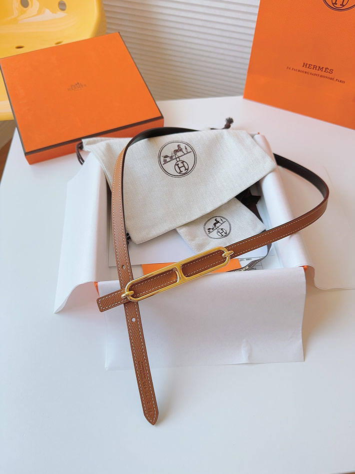 高品質エルメス レザーベルト HERMES ルリ リバーシブルレザーベルト 13mm RG ヴォーエプソン/スイフト 2702083 エルメス ベルト 安い - 画像 (7)