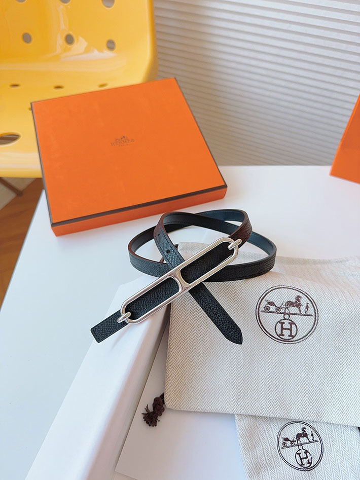 高品質エルメス レザーベルト HERMES ルリ リバーシブルレザーベルト 13mm RG ヴォーエプソン/スイフト 2702084 エルメス ベルト アウトレット - 画像 (5)