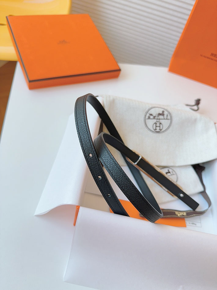 高品質エルメス レザーベルト HERMES ルリ リバーシブルレザーベルト 13mm RG ヴォーエプソン/スイフト 2702084 エルメス ベルト アウトレット - 画像 (2)