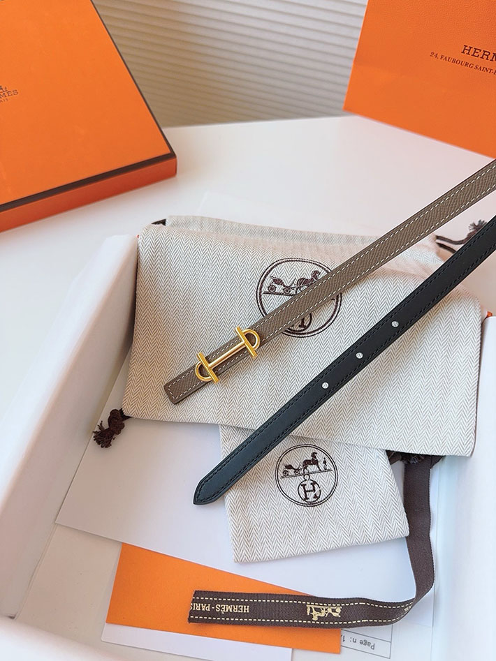 高品質エルメス レザーベルト HERMES ルリ リバーシブルレザーベルト 13mm RG ヴォーエプソン/スイフト 2702085 エルメス ベルト 公式 - 画像 (7)
