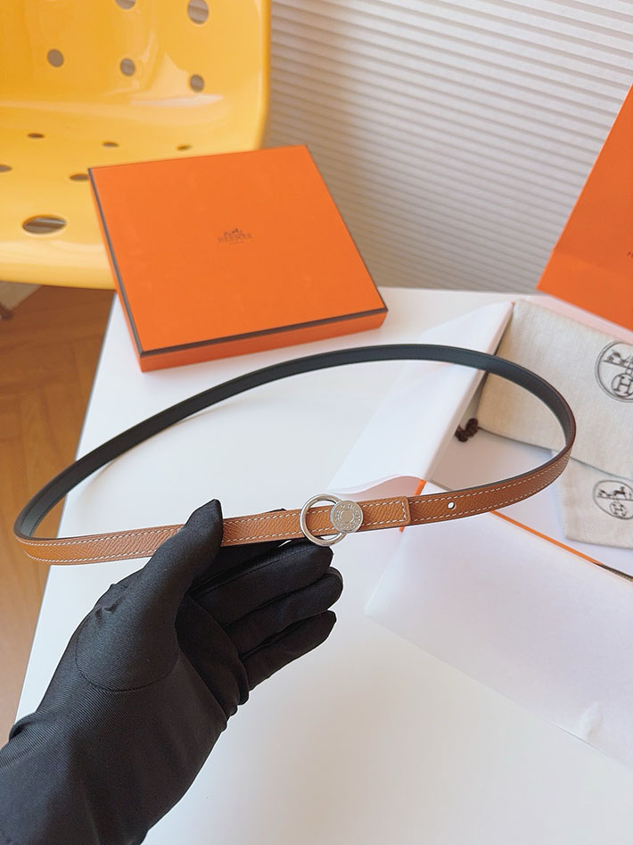 高品質エルメス レザーベルト HERMES ルリ リバーシブルレザーベルト 13mm RG ヴォーエプソン/スイフト 2702088 エルメス ベルト レディース アウトレット - 画像 (9)