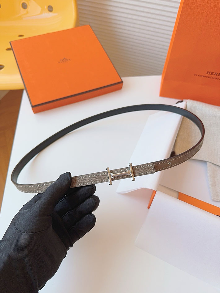 高品質エルメス レザーベルト HERMES ルリ リバーシブルレザーベルト 13mm RG ヴォーエプソン/スイフト 2702090 エルメス ベルト レディース サイズ - 画像 (9)