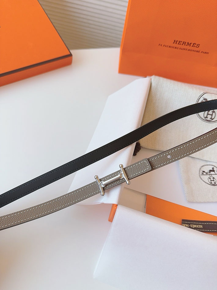 高品質エルメス レザーベルト HERMES ルリ リバーシブルレザーベルト 13mm RG ヴォーエプソン/スイフト 2702090 エルメス ベルト レディース サイズ - 画像 (8)