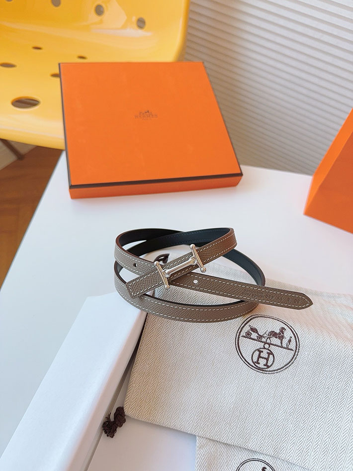 高品質エルメス レザーベルト HERMES ルリ リバーシブルレザーベルト 13mm RG ヴォーエプソン/スイフト 2702090 エルメス ベルト レディース サイズ - 画像 (7)
