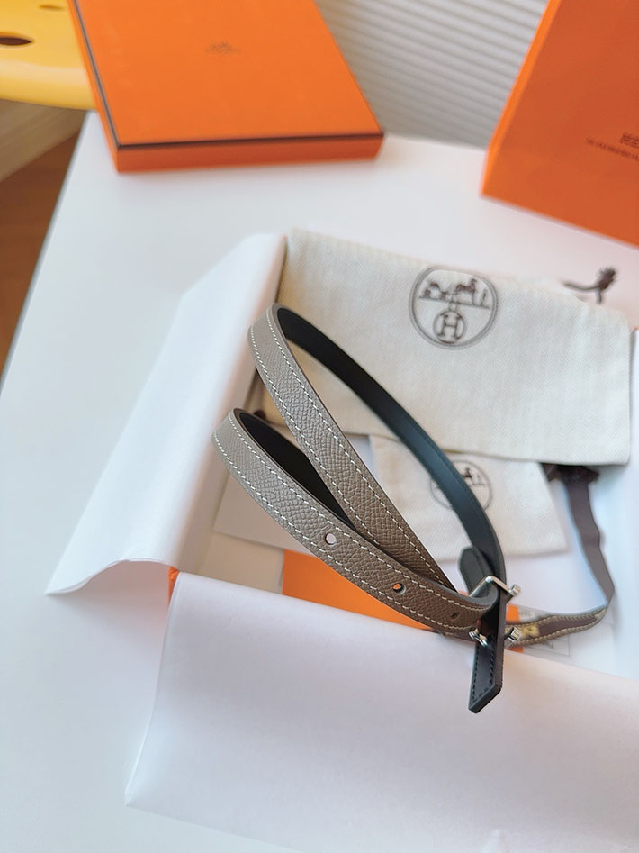 高品質エルメス レザーベルト HERMES ルリ リバーシブルレザーベルト 13mm RG ヴォーエプソン/スイフト 2702090 エルメス ベルト レディース サイズ - 画像 (3)