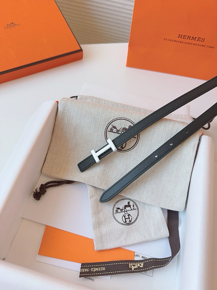 高品質エルメス レザーベルト HERMES ルリ リバーシブルレザーベルト 13mm RG ヴォーエプソン/スイフト 2702092 エルメス ベルト レディース 値段 - 画像 (5)