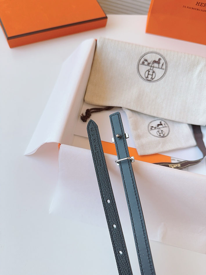 高品質エルメス レザーベルト HERMES ルリ リバーシブルレザーベルト 13mm RG ヴォーエプソン/スイフト 2702092 エルメス ベルト レディース 値段 - 画像 (3)