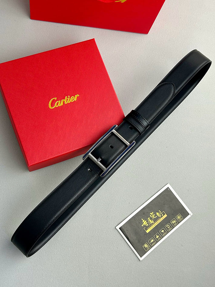 カルティエ レザーベルト 店舗 CARTIER メンズ 35mm ベルト タンクドゥカルティエ スクエア 2702094 カルティエ ベルト 店舗 - 画像 (4)