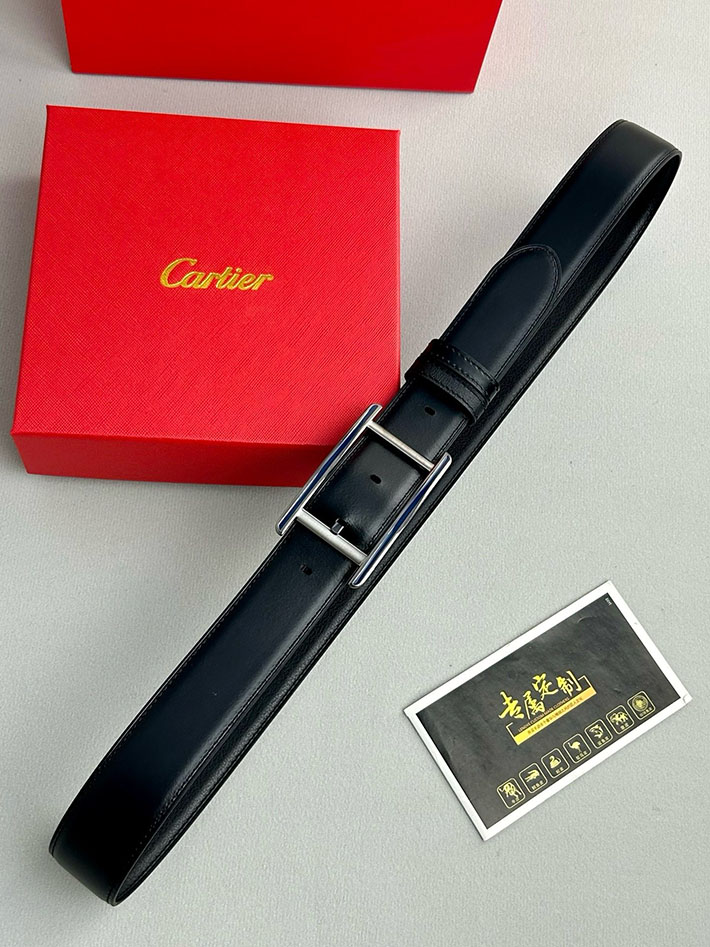 カルティエ レザーベルト 店舗 CARTIER メンズ 35mm ベルト タンクドゥカルティエ スクエア 2702094 カルティエ ベルト 店舗 - 画像 (3)