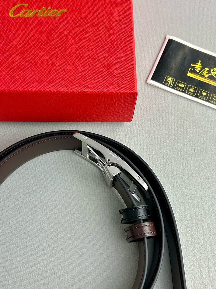 カルティエ レザーベルト 店舗 CARTIER メンズ 35mm ベルト タンクドゥカルティエ スクエア 2702096 カルティエ ベルト交換 - 画像 (5)