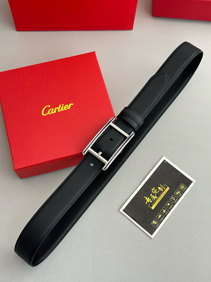 カルティエ レザーベルト 店舗 CARTIER メンズ 35mm ベルト タンクドゥカルティエ スクエア 2702098 カルティエ ベルト 新作 - 画像 (4)